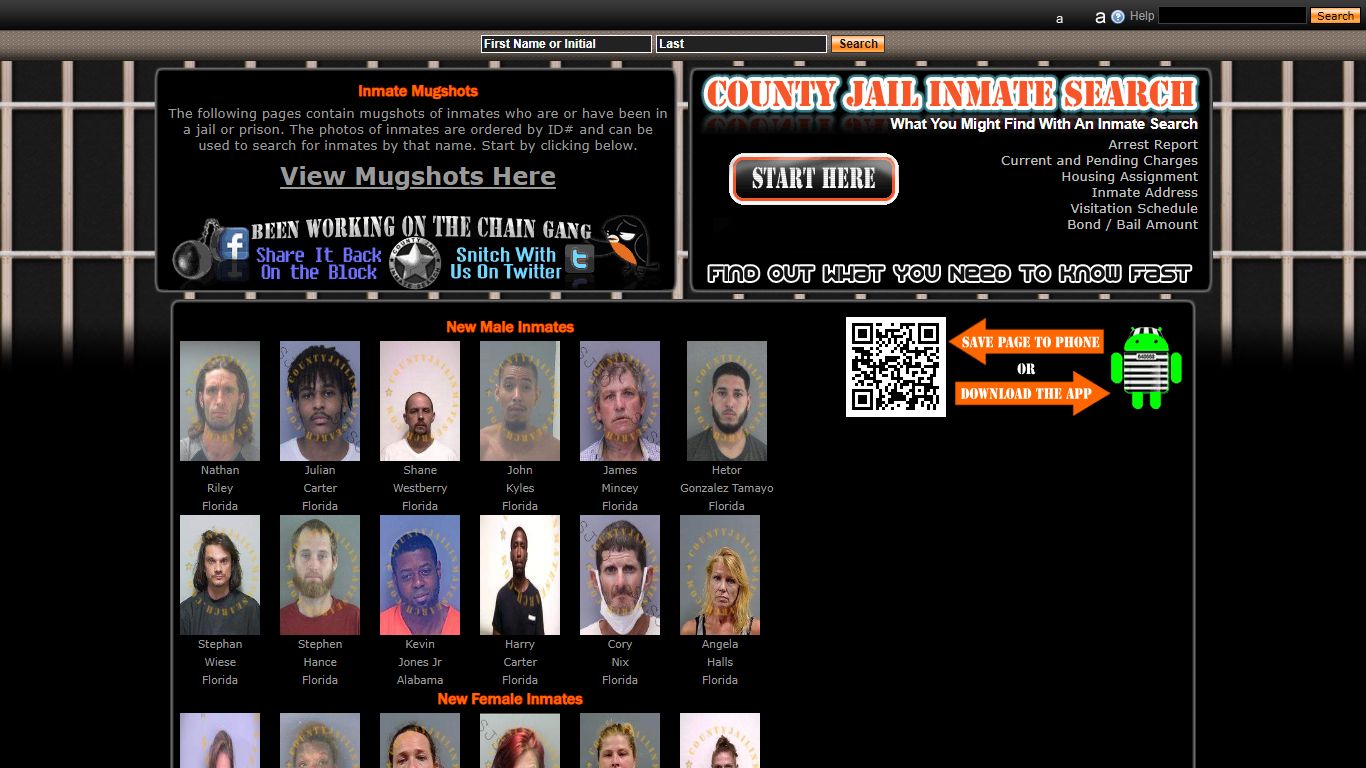 Recent Arrest Mugshots And Inmate Search